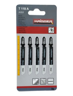Пилочка для лобзика HAISSER T118A 5шт