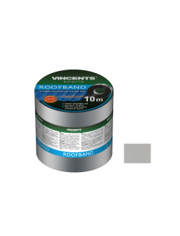 Лента уплотнительная Vincents Roofband 7,5 см х 10м алюминий