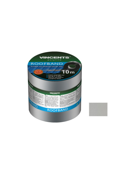 Лента уплотнительная Vincents Roofband 5см х 10м алюминий