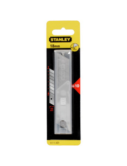 Лезвие ножа сегментированное 18мм 10шт. STANLEY