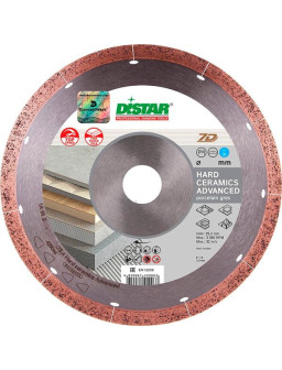 Круг алмазний відрізний 1A1R 230*1,6/1,2*10*25.4 Hard ceramics Advanced DISTAR