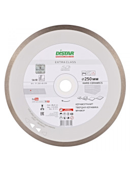 Круг алмазний відрізний 1A1R 230*1,6/1,2*10*25.4 Hard ceramics DISTAR