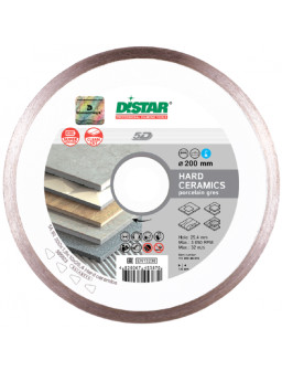 Круг алмазний відрізний 1A1R 200*1,6/1,2*10*25.4 Hard ceramics DISTAR