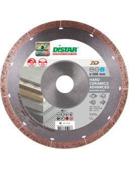 Круг алмазний відрізний 1A1R 200*1,3*10*25.4 Hard ceramics Advanced DISTAR