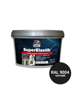 Дюфа фарба гумова чорна RAL9004 12кг.