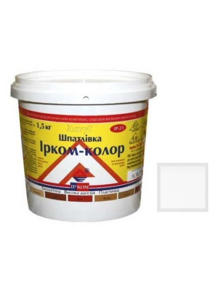 шпаклевка акриловая 1,5кг белая Ирком