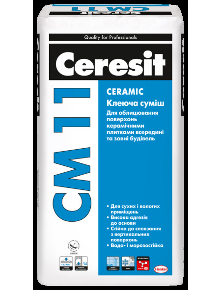 СМ 11 клей для плитки Церезит 25кг