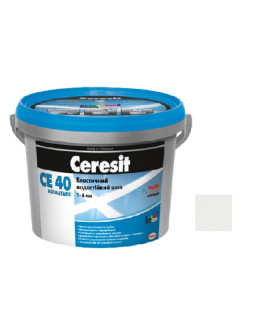 Затирка СЕ 40 aquastatic 01 белый 2 кг.