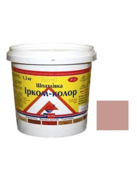 шпаклевка акриловая 1,5кг красное дерево Ирком