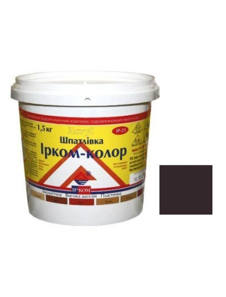 шпаклевка акриловая 1,5кг махагон Ирком