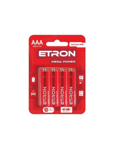 батарейка ААА (мизинчиковая) Etron mega power