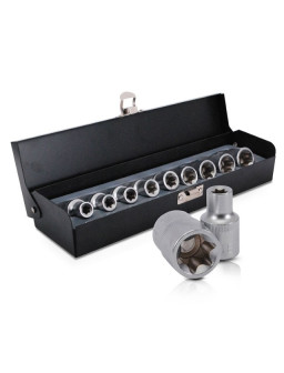 Набор головок TORX 9шт, E10-E24, 1/2 